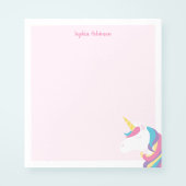 Cute Unicorn Kids Personalized Notizblock