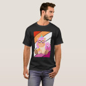 Cute Unicorn Pride Lesbian Flag LGBT Proud Ally Pr T-Shirt (Vorne ganz)