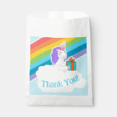 Cute Unicorn Rainbow Thank You Geschenktütchen (Vorderseite)