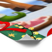 Cute Unicorn & Reindeer New Year Poster for Kids (Ecke)