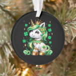 Cute Unicorn Shamrock St Patricks Day Ornament<br><div class="desc">Cute Unicorn Shamrock St Patricks Day</div>