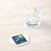 Cute Unicorn Starry Night (4) Untersetzer (Vor Ort)