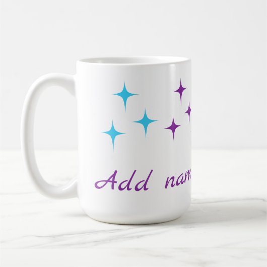 Cute Unicorn & Stars Kaffeetasse (Links)