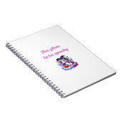 Cute Unicorn Witch Illustration Notizblock (Rechte Seite)