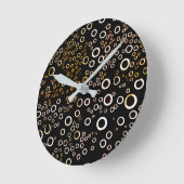 Cute Unique Bubble Pattern Runde Wanduhr (Winkel)