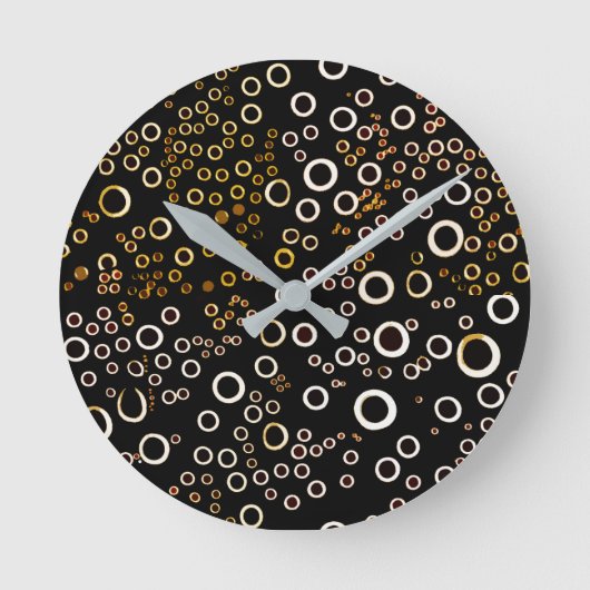 Cute Unique Bubble Pattern Runde Wanduhr (Vorderseite)