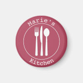 Cute Utensils Personalised Kitchen belongs to Magnet (Vorne)