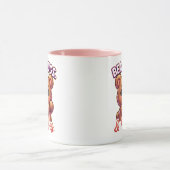 Cute Valentine Bear – Bear Hugs & Kisses Tasse (Zentrum)