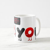 Cute Valentine Characters Mug - Happy Valentine's  Kaffeetasse (VorderseiteRechts)