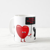Cute Valentine Characters Mug - Happy Valentine's  Kaffeetasse (Vorderseite Links)