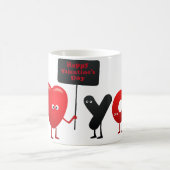 Cute Valentine Characters Mug - Happy Valentine's  Kaffeetasse (Mittel)