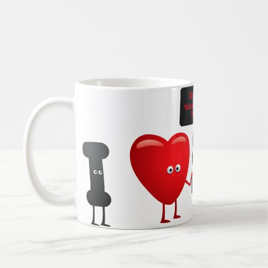 Cute Valentine Characters Mug - Happy Valentine's  Kaffeetasse (Links)