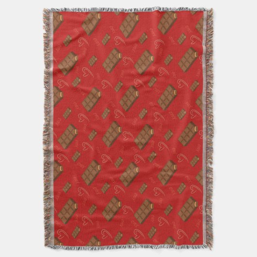 cute valentine chocolate design decke (Vorderseite Vertikal)