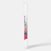 Cute Valentine Cocoa Mugs with Flowers & Hearts Case-Mate iPhone Hülle (Rückseite / Links)