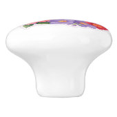 Cute Valentine Cocoa Mugs with Flowers & Hearts Keramikknauf (Seitenansicht)