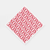 Cute Valentine Day XOXO Red And Pink Serviette (Ecke)