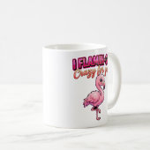 Cute Valentine Flamingo–I Flamin-Go Crazy for You Kaffeetasse (VorderseiteRechts)
