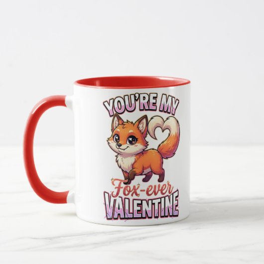 Cute Valentine Fox – You’re My Fox-Ever Valentine Tasse (Links)