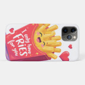 Cute Valentine French Fries Pun Case-Mate iPhone Hülle (Rückseite (Horizontal))