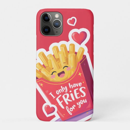 Cute Valentine French Fries Pun Case-Mate iPhone Hülle (Rückseite)