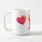 Cute Valentine French Fries Pun Kaffeetasse (Links)