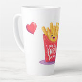 Cute Valentine French Fries Pun Milchtasse (Linke Ecke)