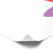 Cute Valentine French Fries Pun Poster (Ecke)