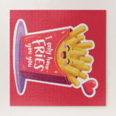 Cute Valentine French Fries Pun Puzzle (Horizontal)
