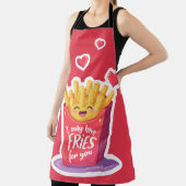 Cute Valentine French Fries Pun Schürze (InSitu)
