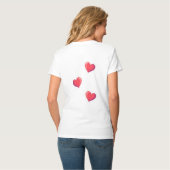 Cute Valentine French Fries Pun T-Shirt (Rückseite Vollansicht)