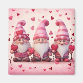 Cute Valentine Gnome Magnet (Vorne)