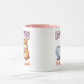 Cute Valentine Hamster – Love You a Whole Wheel Tasse (Zentrum)