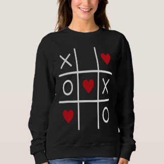 Cute Valentine Hearts Game Valentine's Day Romance Sweatshirt