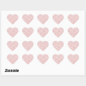 Cute Valentine Hearts – Love & Romance Design Herz-Aufkleber (Blatt)