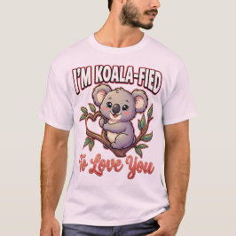 Cute Valentine Koala – I’m Koala-Fied to Love You T-Shirt