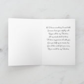 Cute Valentine Mermaid, Vintage-Style Feiertagskarte (Innenseite)