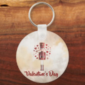 Cute Valentine Nutcracker Heart Keychain Schlüsselanhänger (Vorderseite)