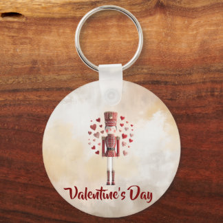Cute Valentine Nutcracker Heart Keychain Schlüsselanhänger