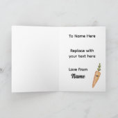 Cute Valentine’s Card I Carrot Live Without You Karte (Innenseite)