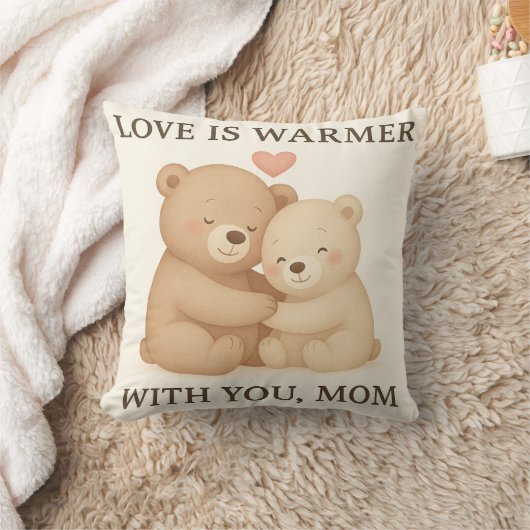 Cute Valentine’s Day Bear Pillow for Mom – Gift Kissen (Decke)