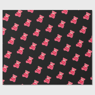 Cute Valentine’s Day Teddy Bear Wrapping Paper Geschenkpapier