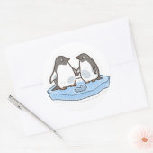 Cute Valentine’s Penguin Sticker (Umschlag)