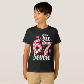 Cute Valentine Six Seven Checkerboard Love Nk Hear T-Shirt (Vorne ganz)
