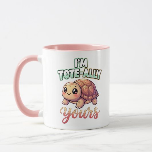 Cute Valentine Turtle – I’m Tote-Ally Yours Tasse (Links)