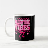 Cute Valentine Vibes Smile Face Valentines Day Gir Kaffeetasse (Links)