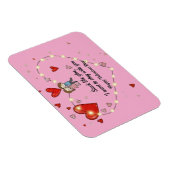 cute valentine's day couple heart custom magnet (Rechte Seite)