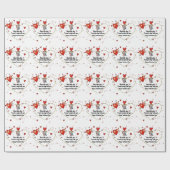 Cute Valentine's day couple hearts custom Geschenkpapier (Flach)