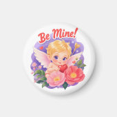 Cute Valentine's Day Cupid with "Be Mine" Magnet (Vorne)