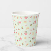 Cute Valentine's Day Desserts Sweet Treats Pastel Pappbecher (Rückseite)