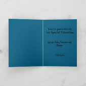 cute Valentine's Day dogs Folded Greeting Card Karte (Innenseite)